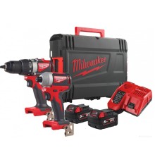 Набор аккумуляторного инструмента Milwaukee M18 BLPP2B2-502X 4933464594 (шуруповерт, винтоверт, 2 АКБ, кейс)