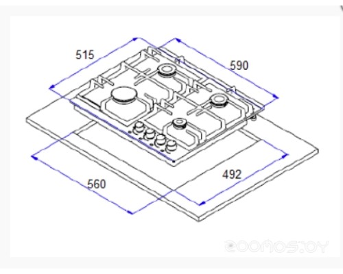 Варочная панель Weissgauff HGG 640 WEBG