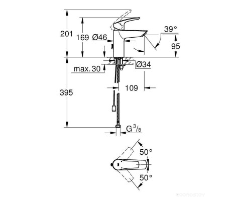 Смеситель Grohe Eurosmart 33188003