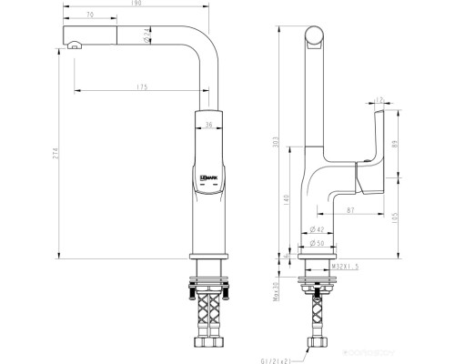 Смеситель Lemark Ursus LM7205BLR