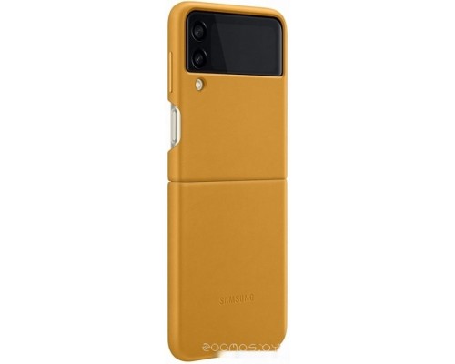 Чехол Samsung Leather Cover для Samsung Galaxy Z Flip3 (коричневый)