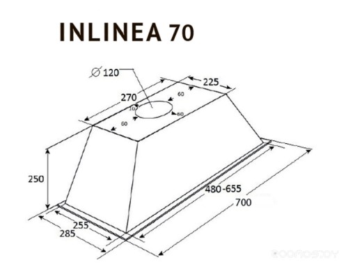 Вытяжка Kuppersberg Inlinea 70 BX