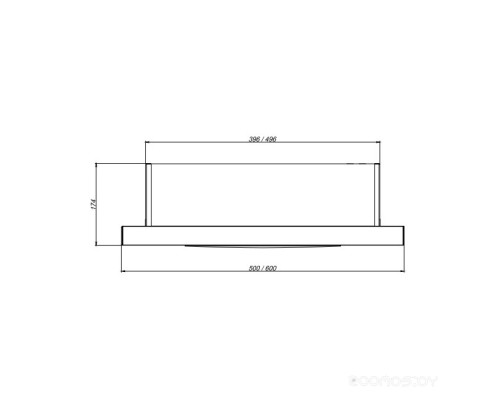 Вытяжка Elikor Slide 60П-430 (черный/черный)