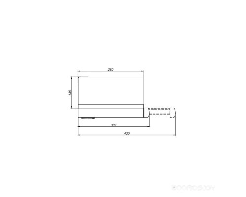 Вытяжка Elikor Slide 60П-430 (черный/черный)