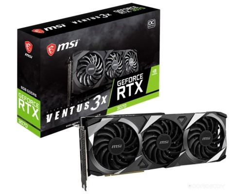 Видеокарта MSI GeForce RTX 3070 Ventus 3X Plus 8G OC LHR