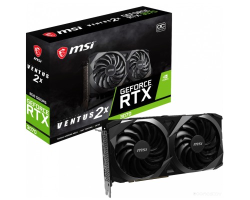 Видеокарта MSI GeForce RTX 3070 Ventus 2X 8G OC LHR