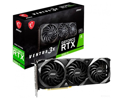 Видеокарта MSI GeForce RTX 3060 Ti Ventus 3X 8G OC LHR