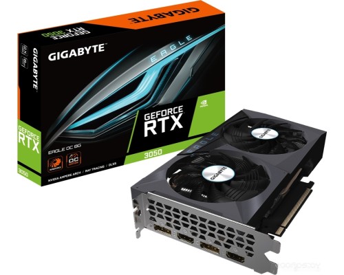 Видеокарта Gigabyte GeForce RTX 3050 Eagle OC 8G GV-N3050EAGLE OC-8GD