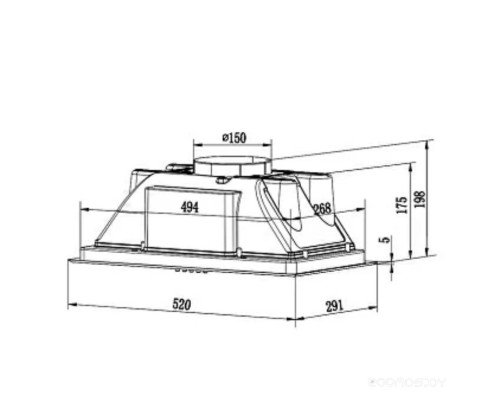 Вытяжка Weissgauff Box 850 WH