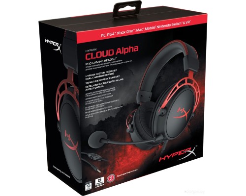 Наушники HyperX Cloud Alpha (черный/красный)