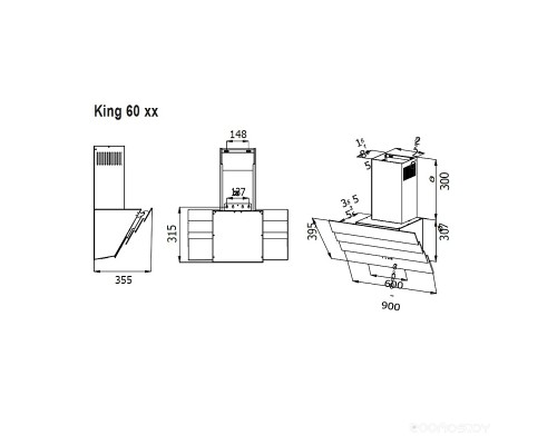 Вытяжка Evelux King 60 WG