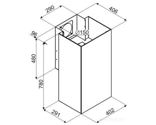 Вытяжка Maunfeld Bath Plus 402 (белый)