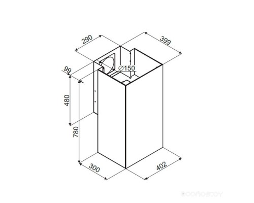 Вытяжка Maunfeld Bath Plus 402 (медный)