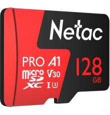 Карта памяти Netac P500 Extreme Pro 128GB NT02P500PRO-128G-R + адаптер