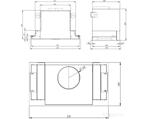 Вытяжка AKPO Neva Glass Eco 80 WK-4 (белый/нержавеющая сталь)