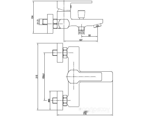 Смеситель Cersanit Smart 63048