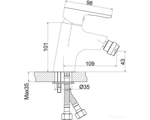 Смеситель Cersanit Cersania 63033