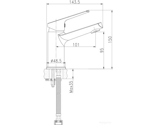 Смеситель Cersanit Flavis 63034