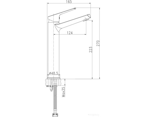 Смеситель Cersanit Flavis 63038