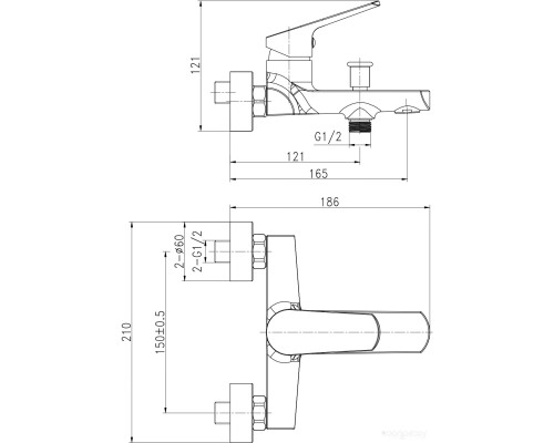 Смеситель Cersanit Flavis 63035