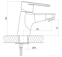 Смеситель Cersanit Cari A63025