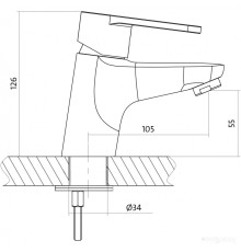 Смеситель Cersanit Cari A63025