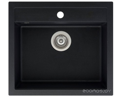 Кухонная мойка AquaSanita Quadro SQQ 100 601 W black metallic