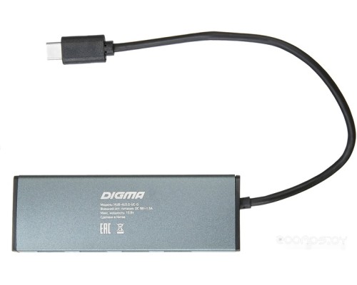 USB-хаб DIGMA HUB-4U3.0-UC-G