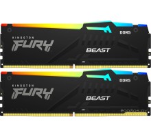 Модуль памяти Kingston FURY Beast RGB 2x8ГБ DDR5 4800 МГц KF548C38BBAK2-16