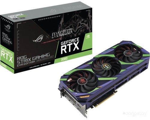 Видеокарта Asus ROG Strix GeForce RTX 3080 12GB GDDR6X OC EVA Edition ROG-STRIX-RTX3080-O12G-EVA