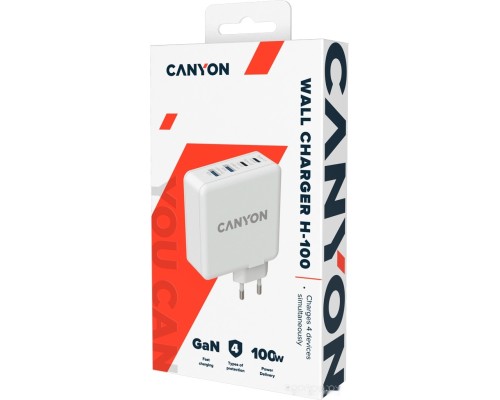 Сетевое зарядное Canyon CND-CHA100W01