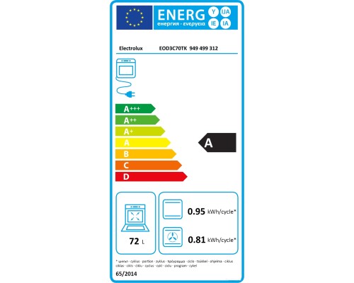 Духовой шкаф Electrolux EOD3C70TK