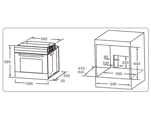 Духовой шкаф Evelux EO 610 B