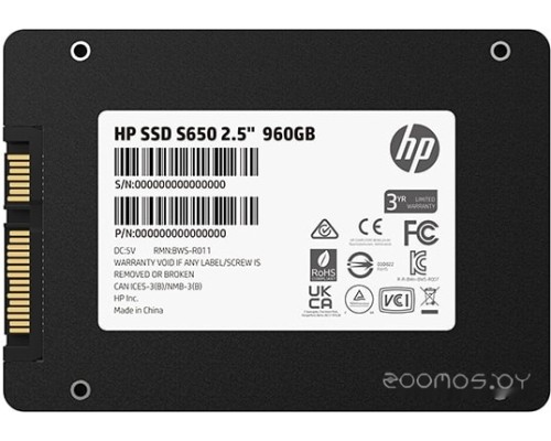 SSD HP S650 960GB 345N0AA