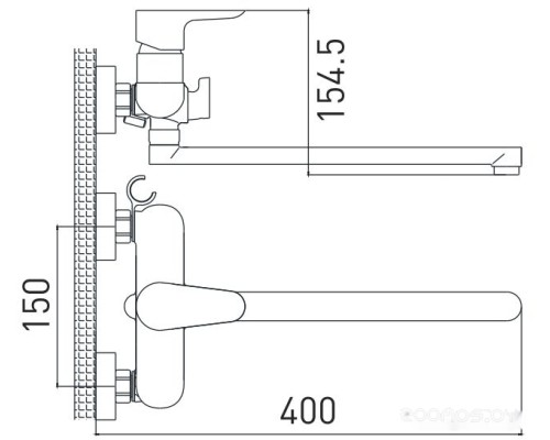 Смеситель Gross Aqua Space 7515288C-35L(F)