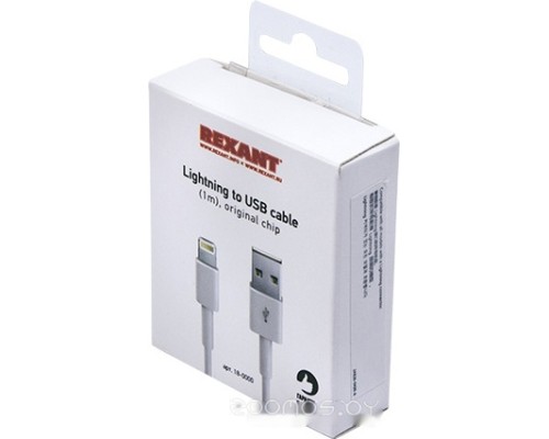 Кабель Rexant 18-0000 USB Type-C - Lighting (1 м, белый)