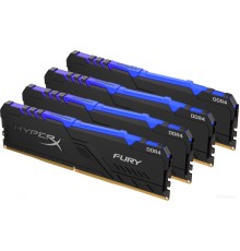 Модуль памяти HyperX Fury RGB 4x16GB DDR4 PC4-24000 HX430C16FB4AK4/64