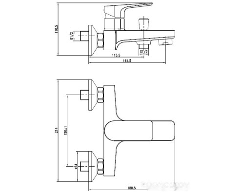 Смеситель Cersanit Vero A63061