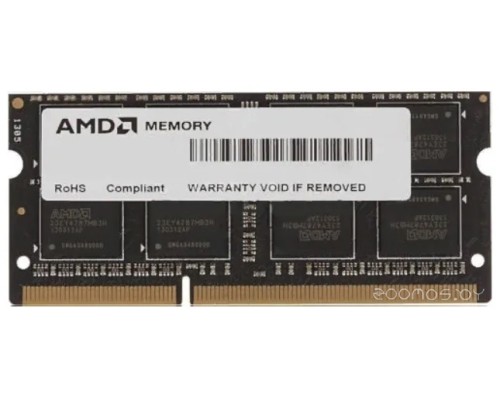 Модуль памяти AMD 8ГБ DDR3 SODIMM 1600МГц R538G1601S2S-U