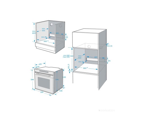 Духовой шкаф Maunfeld MEOR7217DMB2