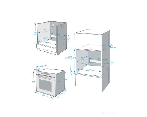 Духовой шкаф Maunfeld MEOR7217DMW