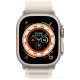 Профессиональные умные часы Apple Watch Ultra LTE 49 мм (титановый корпус, титановый/звездный свет, текстильный ремешок размера M)