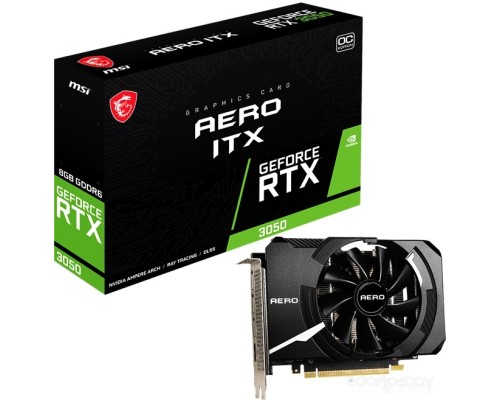 Видеокарта MSI GeForce RTX 3050 Aero ITX 8G OC