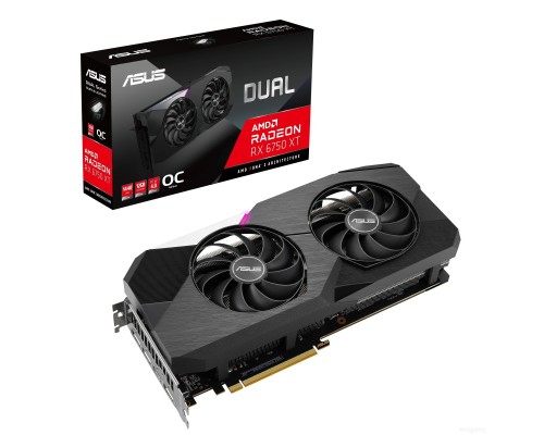 Видеокарта Asus Radeon RX 6750 XT OC Edition 12GB GDDR6 DUAL-RX6750XT-O12G