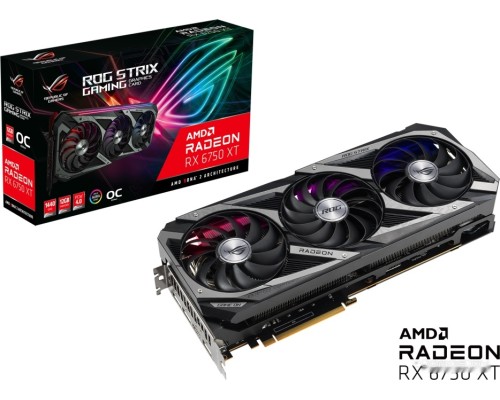 Видеокарта Asus ROG Strix Radeon RX 6750 XT OC Edition 12GB GDDR6