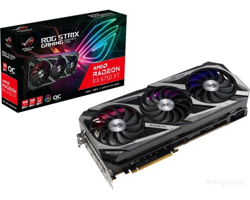 Видеокарта Asus ROG Strix Radeon RX 6750 XT OC Edition 12GB GDDR6