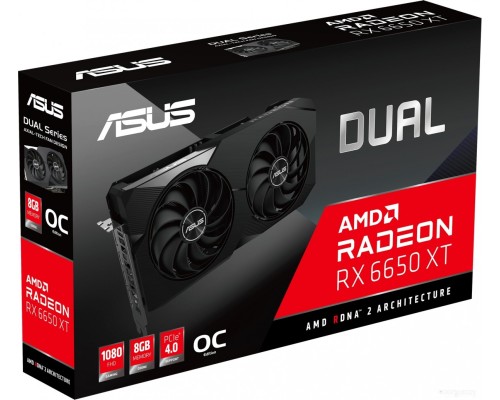 Видеокарта Asus Dual Radeon RX 6650 XT OC Edition 8GB GDDR6 DUAL-RX6650XT-O8G