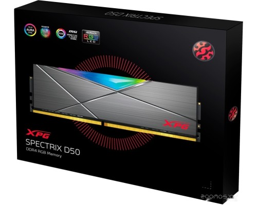 Модуль памяти A-Data XPG Spectrix D50 RGB 2x8GB DDR4 PC4-28800 AX4U36008G18I-DT50