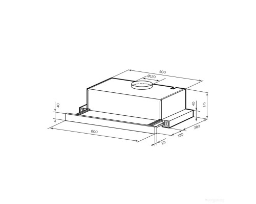 Вытяжка LEX Honver G 2M 600 (черный)