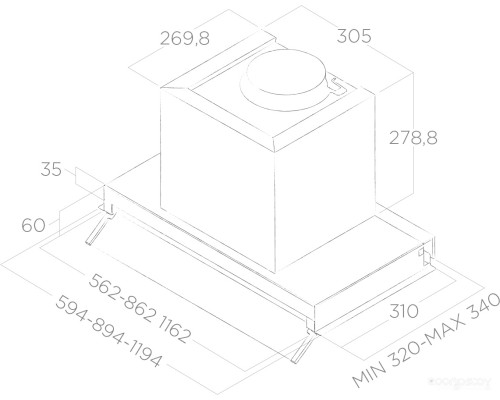 Вытяжка Elica Boxin IX/A/90 PRF0097839B